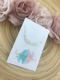 Angel wing connector necklace