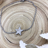 Crystal Star Bracelet - Silver