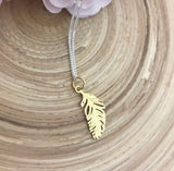 Feather Pendant (Gold)