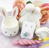 Egg Cup Bunny Earrings