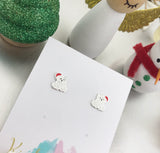 Christmas Polar Bear Earrings