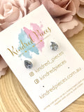 Pear Shaped Blue Crystal Earrings