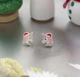 Christmas Unicorn Earrings