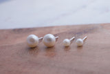 Mother Daughter Polished Pearls Earring Set