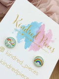 Rainbow and Unicorn Picture Earrings