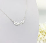 Angel wing connector necklace
