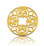 Rosette pendant - gold